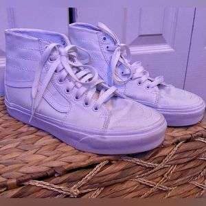 White high top vans